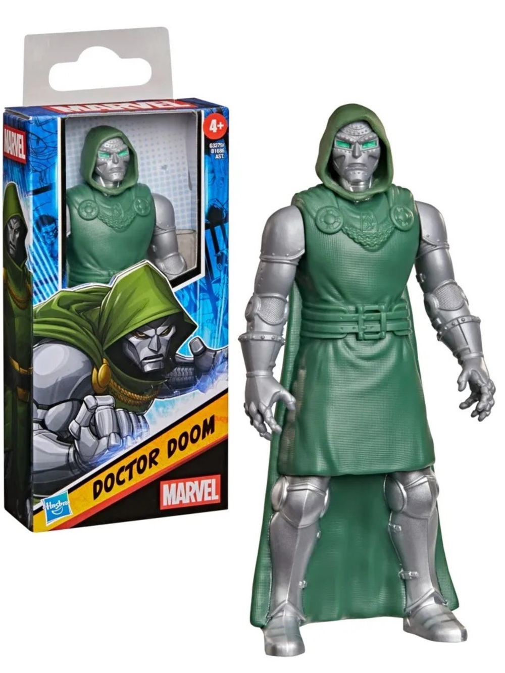 Marvel Doctor Doom 6” inch Figure - Green & Silver Collectible Action Toy-Hasbro
